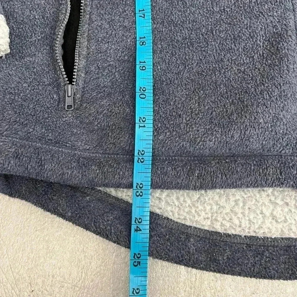 [M]Vintage Disneyland  Resort Blue Sherpa Fleece Full Zip Jacket - Picture 8 of 9